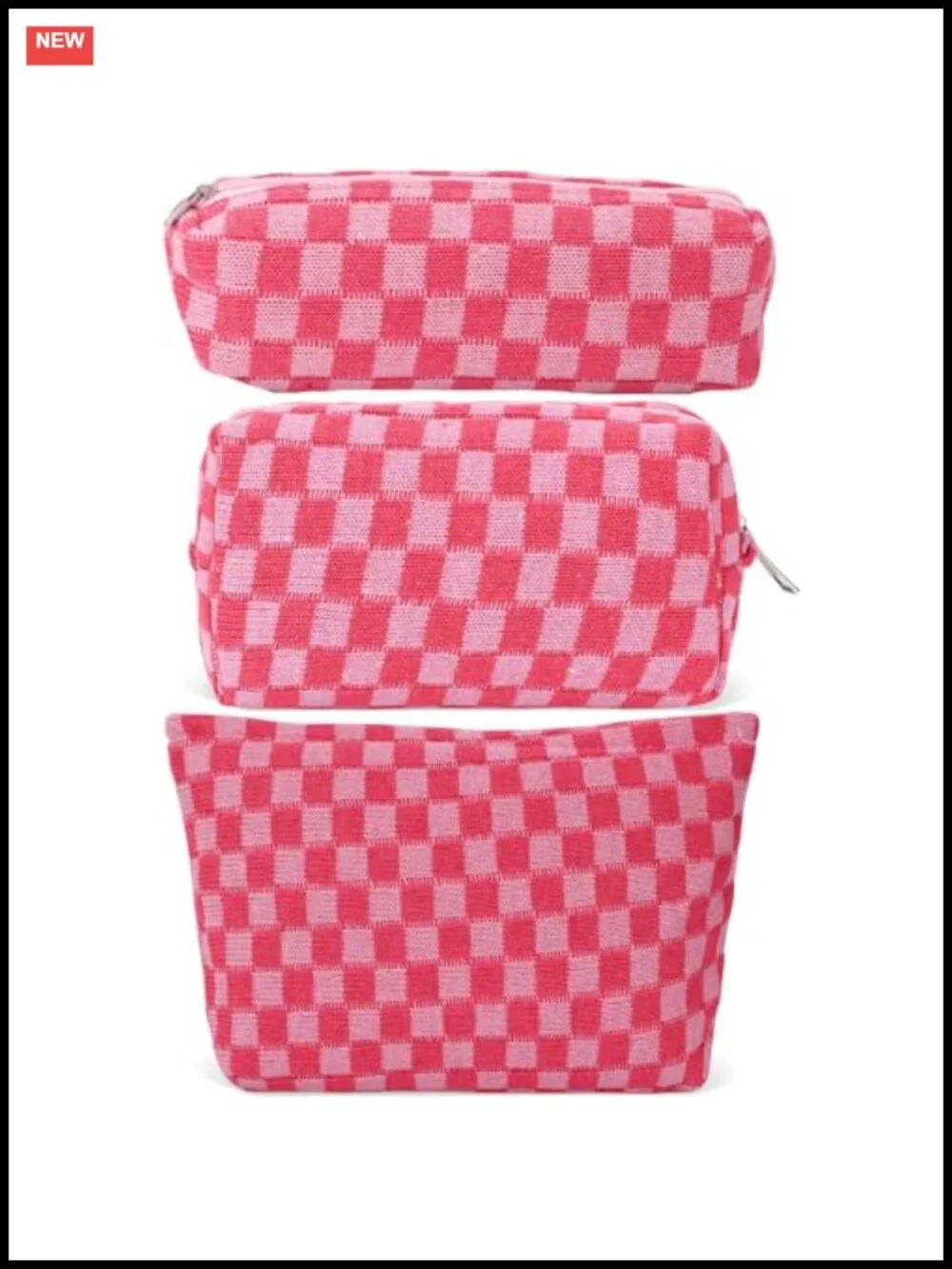 Large Capacity Makeup Bag Set with Pencil Case, Travel Toiletry Organizer,